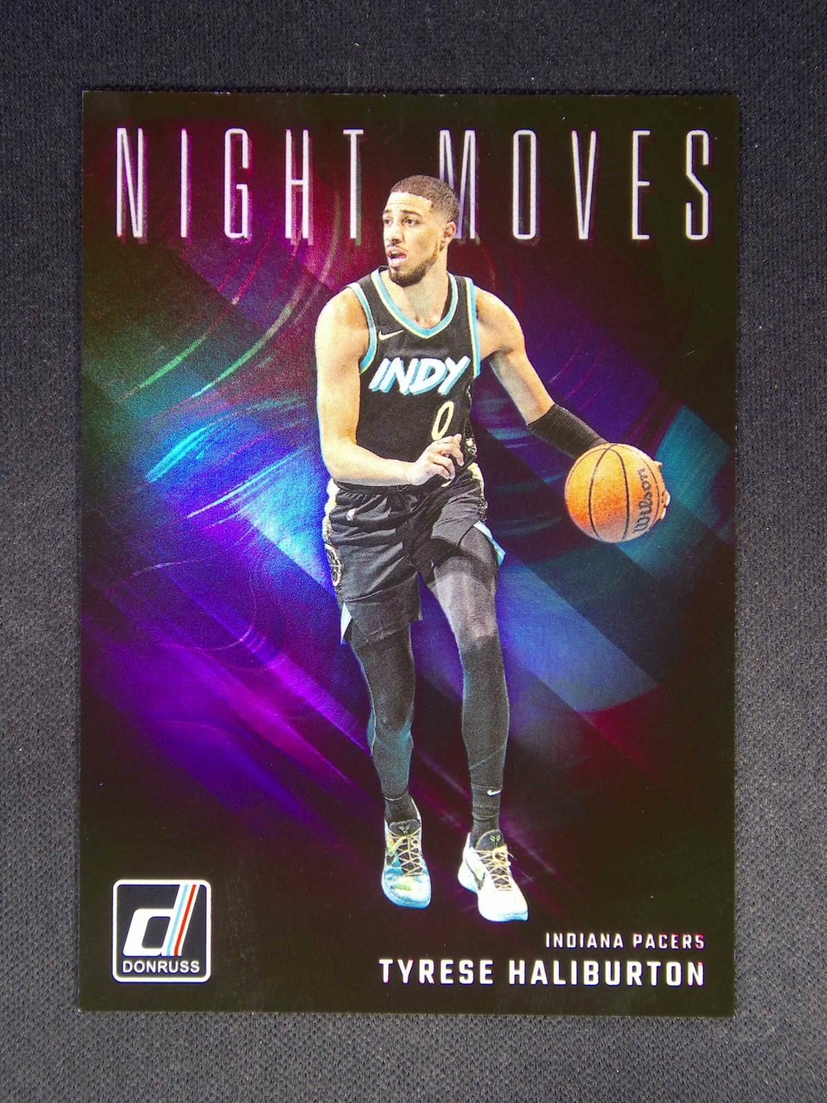 2024-25 Panini Donruss Tyrese Haliburton #22 Night Moves Case Hit SSP