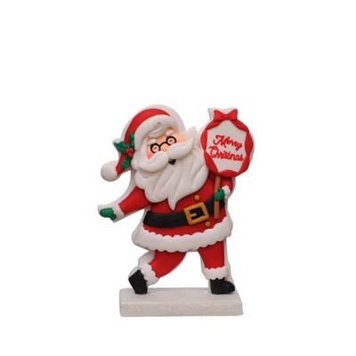 Ashland Brand Santa with Merry Christmas Sign Christmas Tabletop Decor 6''
