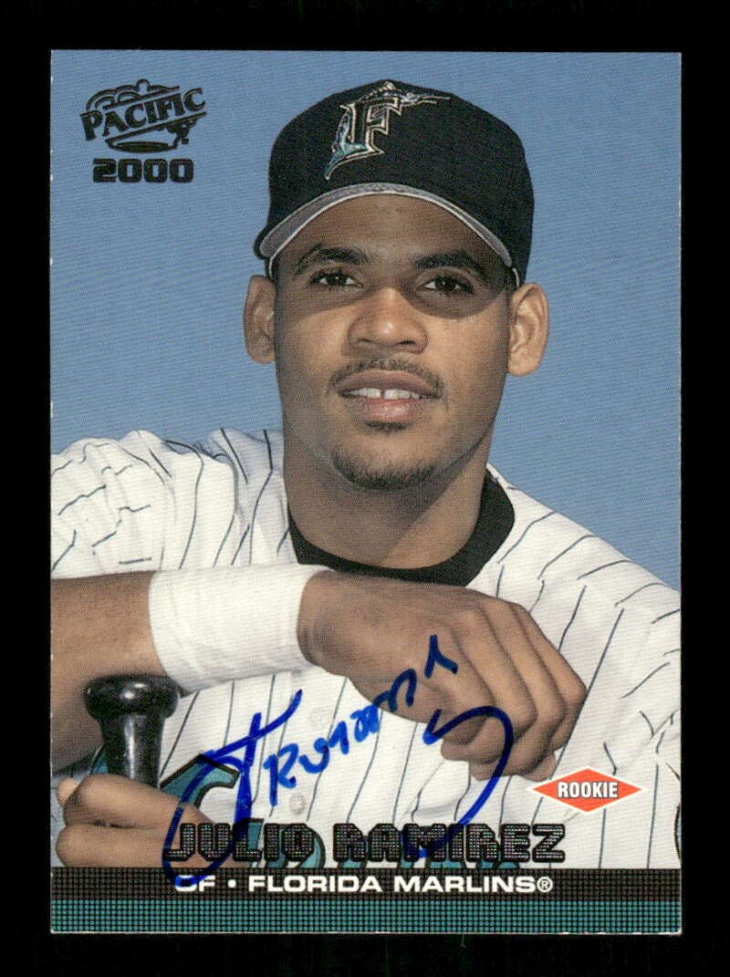 2000 Pacific  #184 Julio Ramirez signed autograph  BXCP17