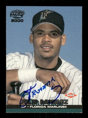 2000 Pacific  #184 Julio Ramirez signed autograph  BXCP17