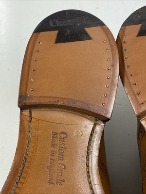 CHURCH'S Shoes For Men size 6.5F* 7.5 US BERLIN Punched Brown