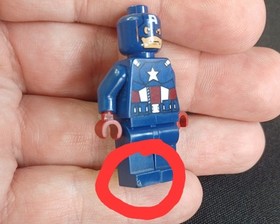 Lego Marvel Super Heroes Captain America Minifigure sh0014 from 6865