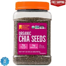 BetterBody Foods Organic Chia Seeds 2 lbs, 32 Oz