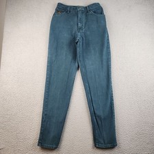 VINTAGE Wrangler Jeans Womens 10x32 Blue Mom High Waist MSR01 USA Made Everyday