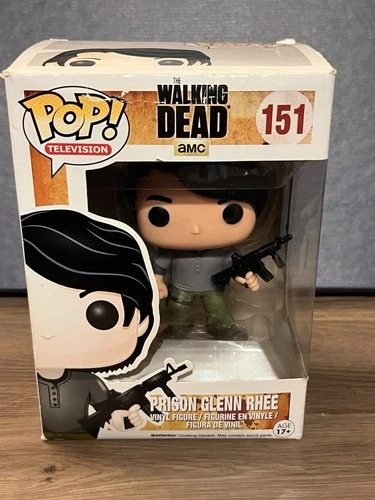 Funko Pop! Vinyl: The Walking Dead - Glenn Rhee Prison W/rifle #151 **Read