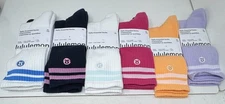 Lululemon Daily Essential Crew Socks  Size XL Men's 11-14 Stripes Choose