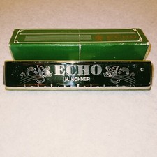 Vintage Harmonica M Hohner Echo Key C Read