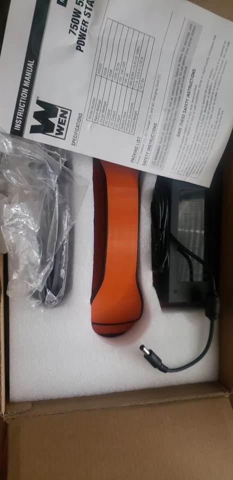 Wen Power Station Generator Model PP500i 750w 500wh In Box - Image 2 of 2