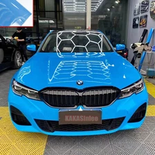 65FT Flexible M Blue Ultra Gloss Chrome Metal Full Car SUV Vinyl Wrap Sticker US