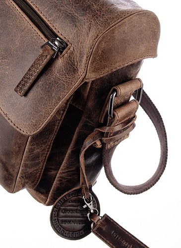 GreenLand Nature sac de bureau Montana Messenger Bag Brown - Photo 3/6