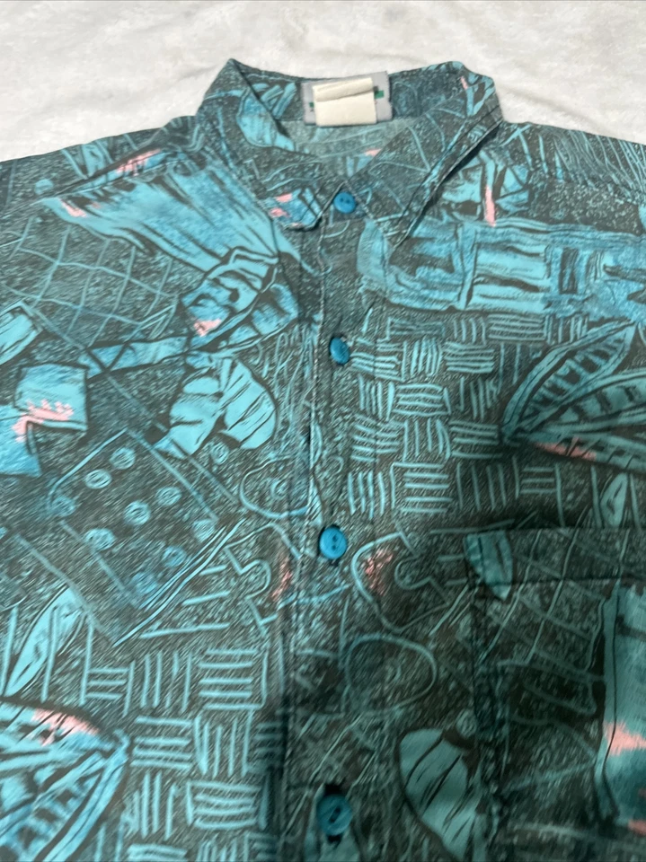 Vintage Jimmy Z Button Down Surf Skate Longsleeve Shirt Size M - Image 4 of 4