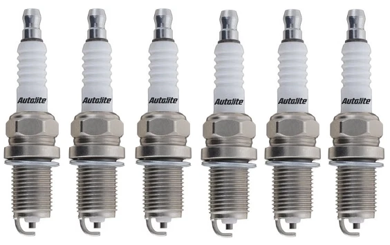 SET OF 6 AUTOLITE DOUBLE PLATINUM SPARK PLUGS FOR MAZDA MILLENIA TA KJ 2.3L V6 - Image 2 of 2