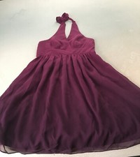 Prom Dress halter, small, Express brand, burgundy color, knee cap lengh