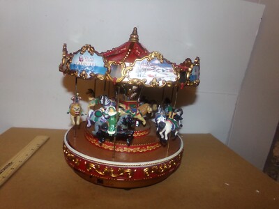 1999 Mr. Christmas Triple Decker Musical Carousel Lights Animation