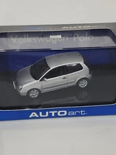 AUTOart Volkswagen Polo Silver Metallic 1:43 Scale Diecast Car (59761)