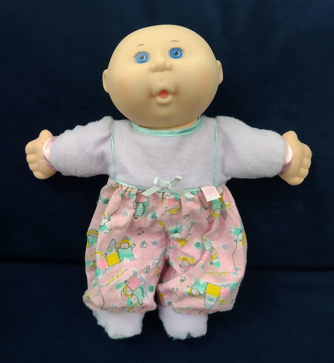1995 MATTEL FIRST EDITION CABBAGE PATCH BABY BLUE EYES ORIGINAL OUTFIT