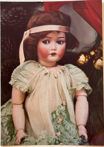 Dressel Deutsche Puppe Vintage Postkarte 1985 6x4