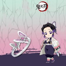 Kochou Shinobu Finger Ring Demon Slayer Ring Anime Fashion Accessories Gift