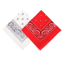 Bandana Red  White Duo Pack