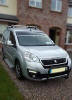 Bull Bar A Bar FüR Peugeot Partner 2016 - 2019 Niedrig Edelstahl - Schwarz