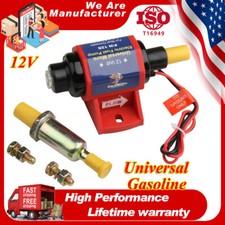 Universal Micro Electric Fuel Pump 12s Super 4-7 Psi 38 Inch 35gph Gasoline 12v