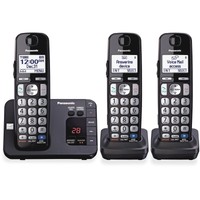 Panasonic Digital Cordless Answering Sys Expandable 3 Handsets Bk Kxtge233b on sale Panasonic Digital Cordless Answering Sys Expandable 3 Handsets Bk Kxtge233b on sale