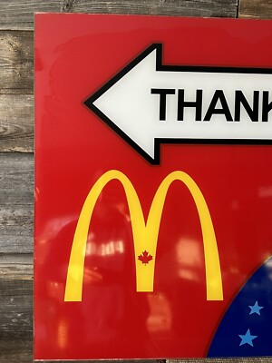 Vintage Macdonald's Advertising Sign Big Mac Drive Thru