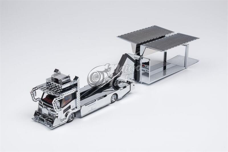 Micro Turbo 1:64 Dekotora Wing Custom/Flatbed Tow Truck