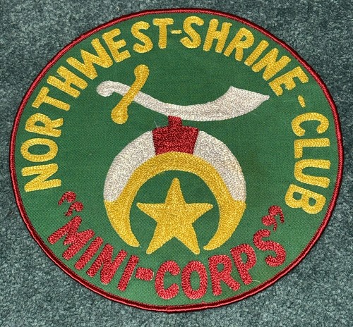 Shriner's Northwest Shrine Club Mini Corps Large Jacket Patch