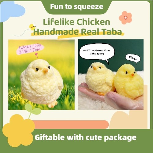 Handmade Taba Squishy Chick Ultra Soft Squishy Fidget Toys Silicone Squeeze Toys - Picture 2 of 62