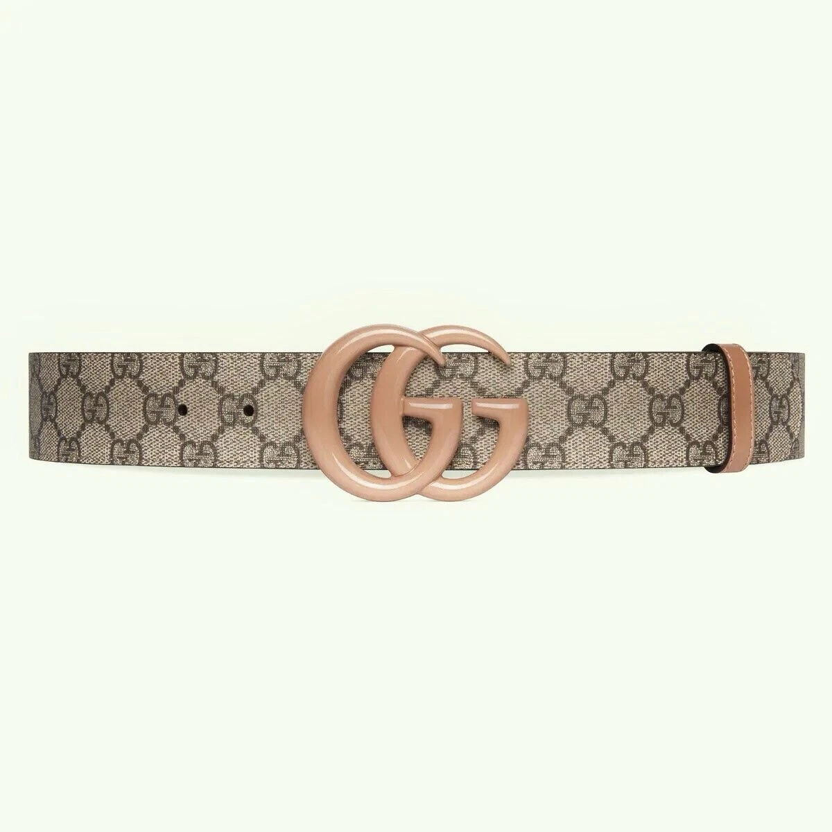 Ceinture large Gucci GG Marmont 80 cm 32 en rose marron GG Supreme NEUVE