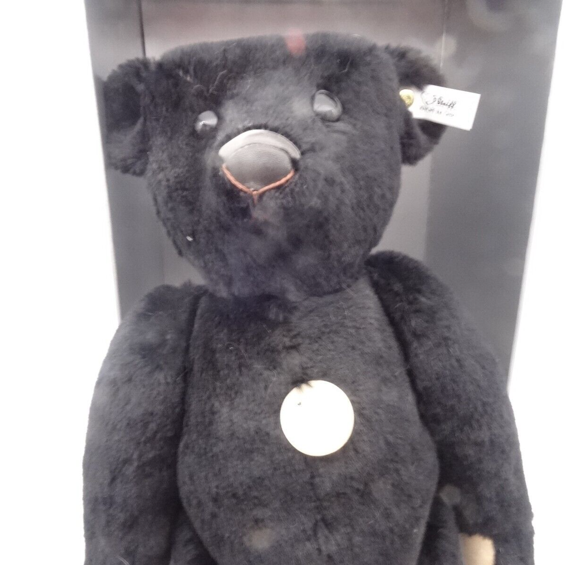 Steiff 406003 Teddy Bär 1912 schwarz Replica 1992 limitiert 40 cm