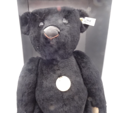 Steiff 406003 Teddy Bär 1912 schwarz Replica 1992 limitiert 40 cm