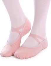 Ballet Shoes for Women Girls, Women's Ballet Slipper Dance Shoes Canvas Yoga