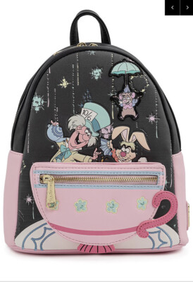 LOUNGEFLY DISNEY ALICE IN WONDERLAND VERY MERRY UNBIRTHDAY TO YOU