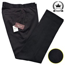 Relco Mens Black Sta Press Trousers NEW All Mod Skin Vtg Ska Retro Stay Prest