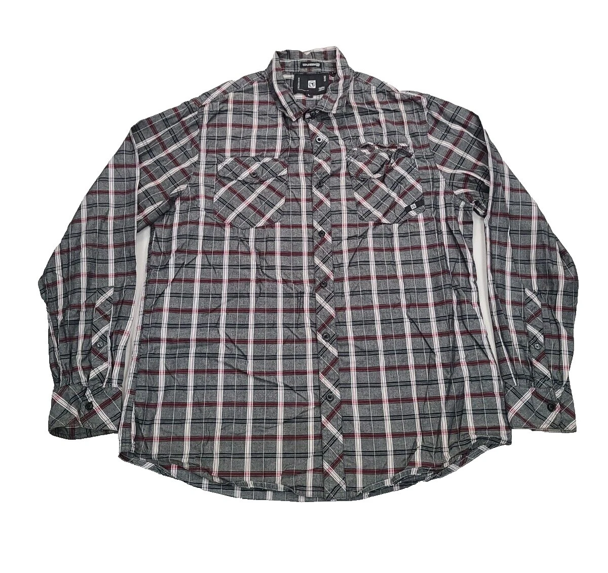 Camisas masculinas casuais de algodão com botões Current