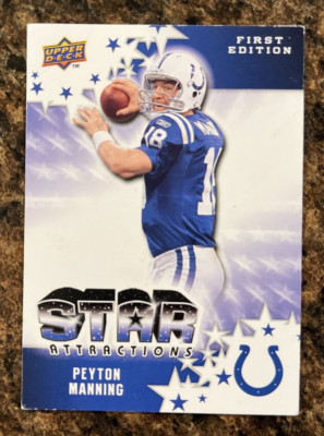 Peyton Manning 2009 Upper Deck #SA-9 First Edition: Star Attractions EX