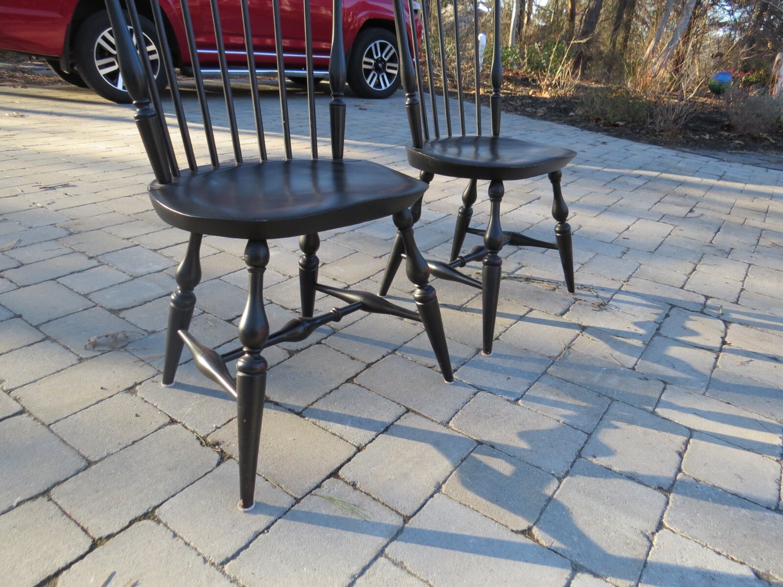 Pair Warren Chair Works Fan back Windsor Chairs eBay