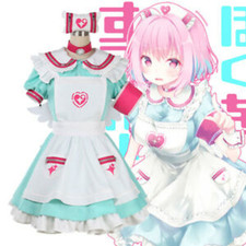 Niña Yumemi Riamu Disfraz Juegos con disfraces Vestido de criada Uniforme Lolita Vestido elegante