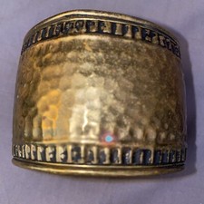 Vintage copper wide 2 inch hammered Cuff bracelet