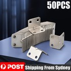 <!--F#f_0-->50Pcs Corner Brace Joint Right Angle L Bracket Stainless Steel Shelf Support AUS<!--F/-->