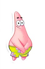 SpongeBob SquarePants Patrick Sandy Anime Manga Cartoon Water Resistant Sticker