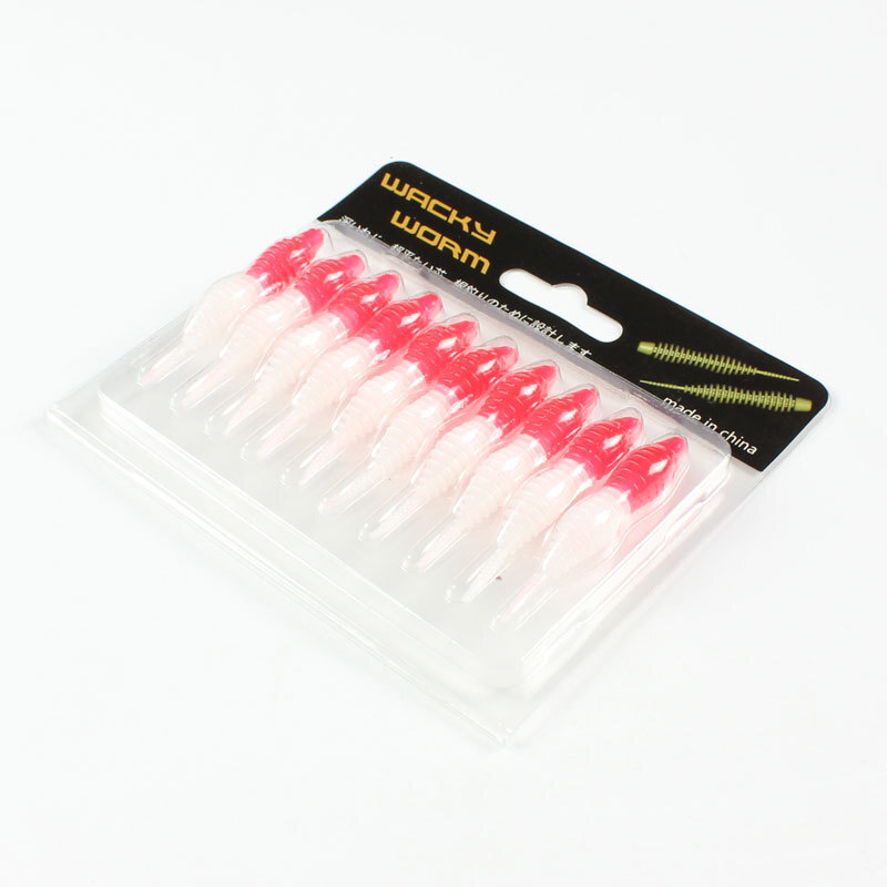 Soft Lure Set 10pcs Fishing Lure Shad PVC Lure Wobbler Bait Artificial Lure