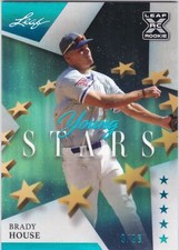 2021 Leaf Young Stars Platinum #22 Brady House - Nationals Rookie XRC 9/99