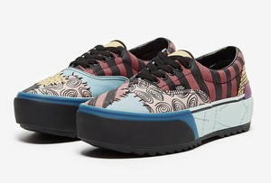 vans x the nightmare before christmas era sally platform skate shoe