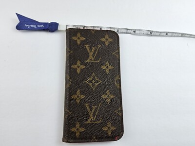 Louis Vuitton LV Monogram Folio Cell Phone Case Brown | eBay