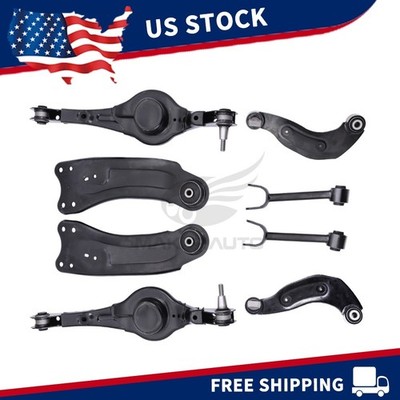 8x Rear Upper & Lower Control Arms W/ Ball Joints For 2011-2015 Ford Edge / MKX