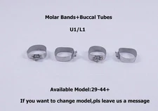 Dental Orthodontic 1st Plain Molar Bands #29-44+ Buccal Tubes Cleats Roth 022