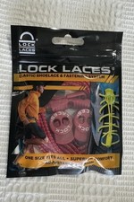 LOCK LACES Elastic Shoelace  Fastening System - Red NEW